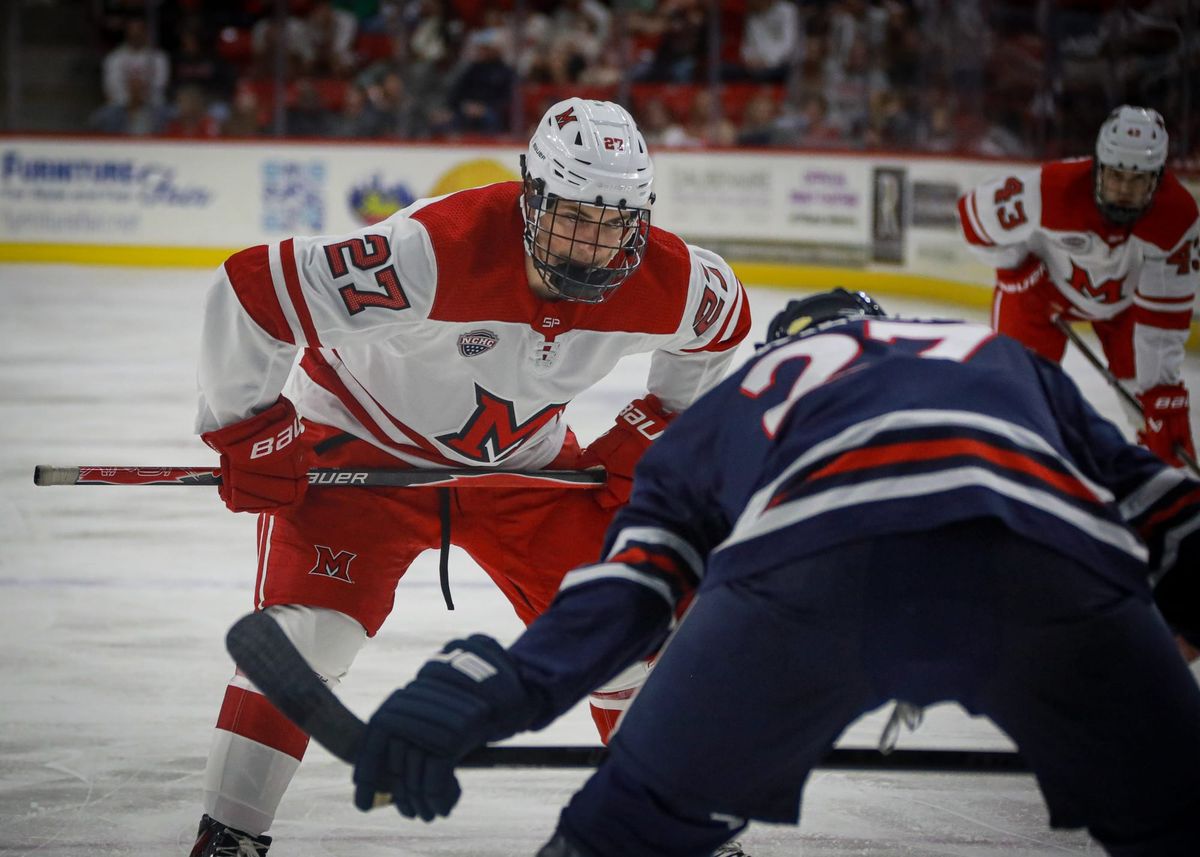 Recap: Miami hockey sweeps series against Robert Morris, finishes with 3-2 road victory