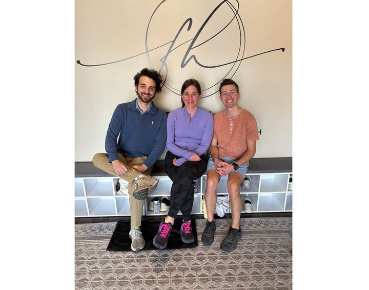 (Left to right) Co-owners Jackson Trester, Kerri Cissna and Tyler Storer opened Fitness on High in March