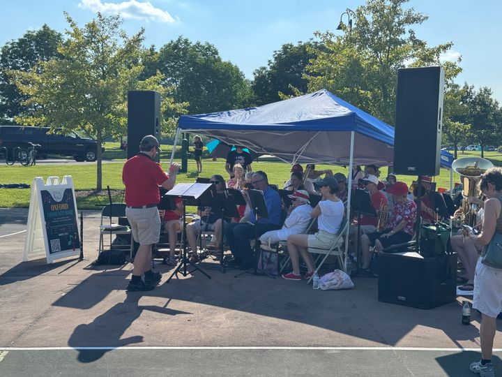 The Oxford Community Band performs at this year’s Freedom Festival on July 3.
