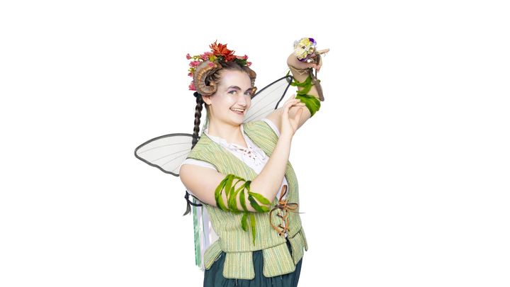 A promotional image for Shakespeare in the Park: A Midsummer Night’s Dream event at The Oxford Community Arts Center.