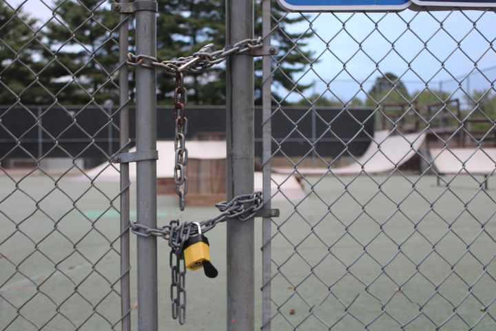 Skate park closes, future to be decided by city council