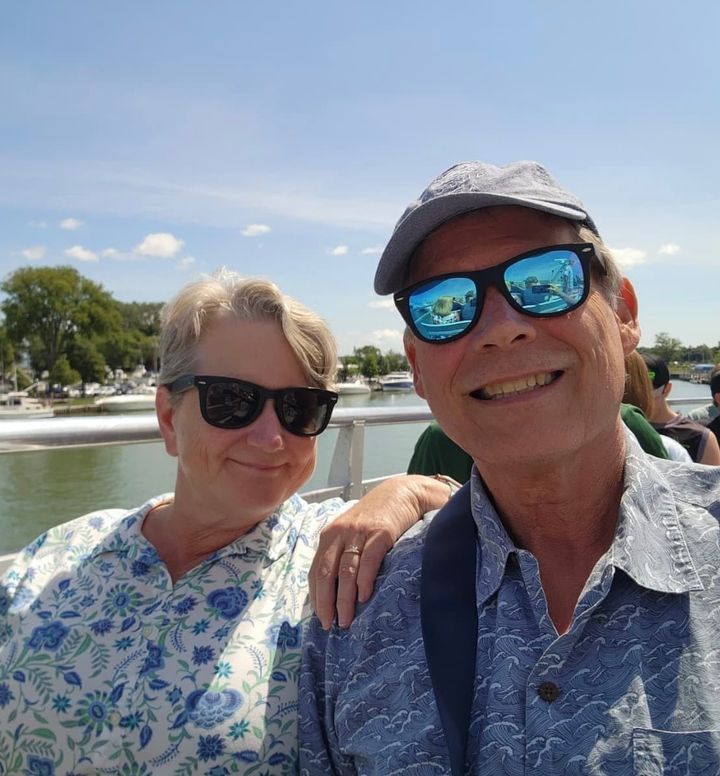 John and Jenny Bailer smile for a photo