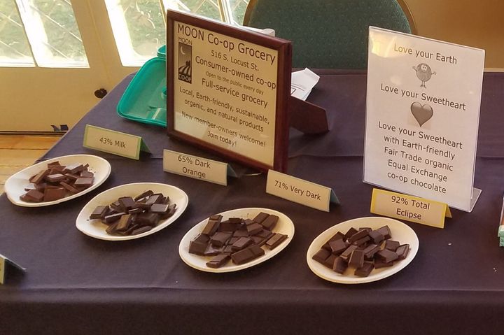 A display of chocolate