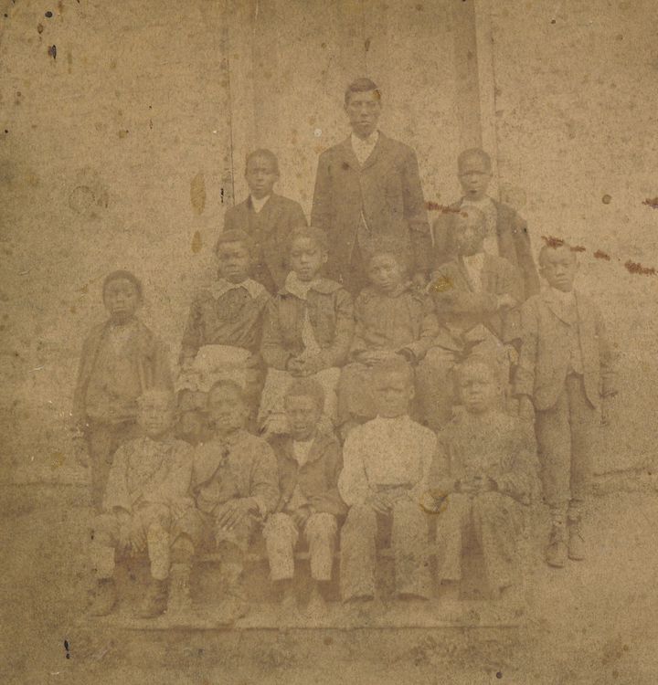 Black school children at Oxford’s segregated North School, pre-1887.