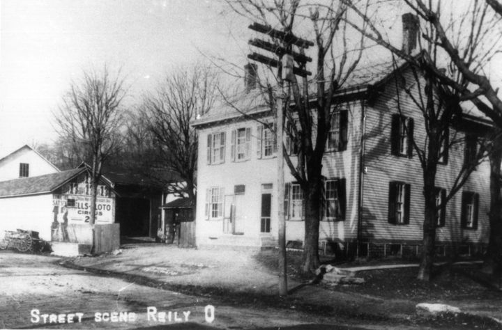 The former Spring Hill Tavern on Main Street in Reily Township is pictured in a photo from approximately 1908