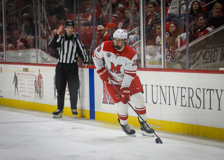 Recap: Miami hockey dominates home opener against Robert Morris 7-1