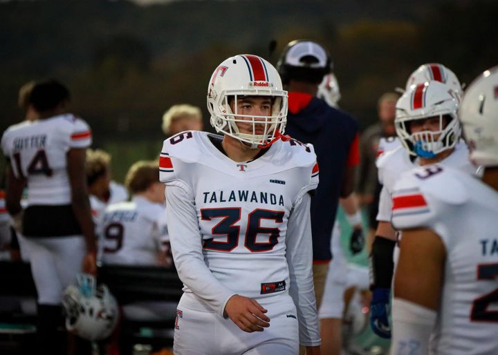 Talawanda senior Brayden Kent follows family footsteps and recent program success as football team kicker and soccer player