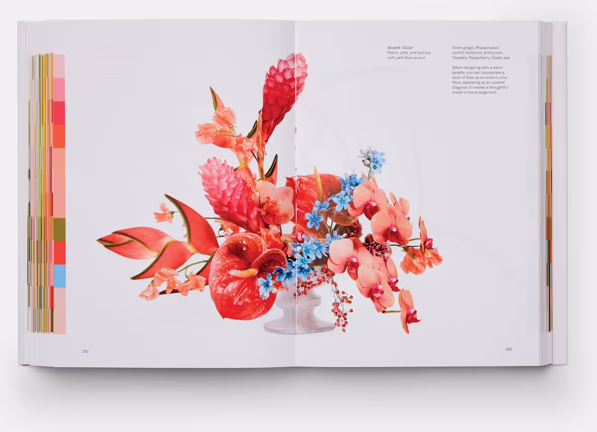 Spread from "Flower Color Theory" book.