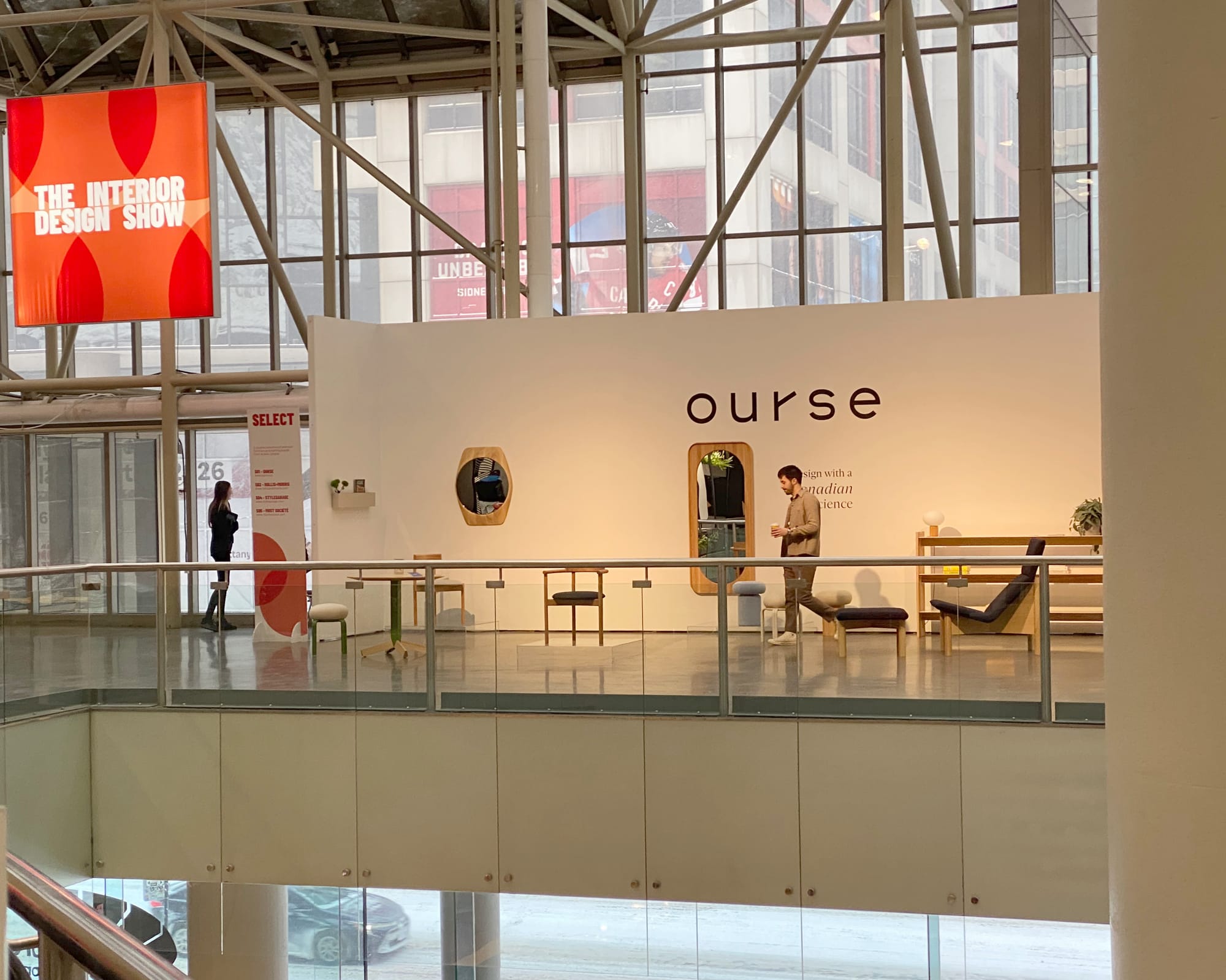 Wide shot of Ourse booth.