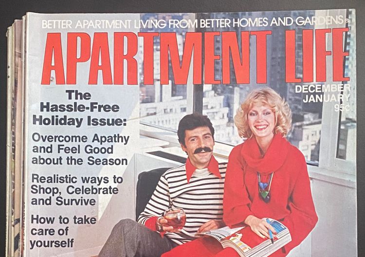 Stylish couple on the cover of Apartment Life.