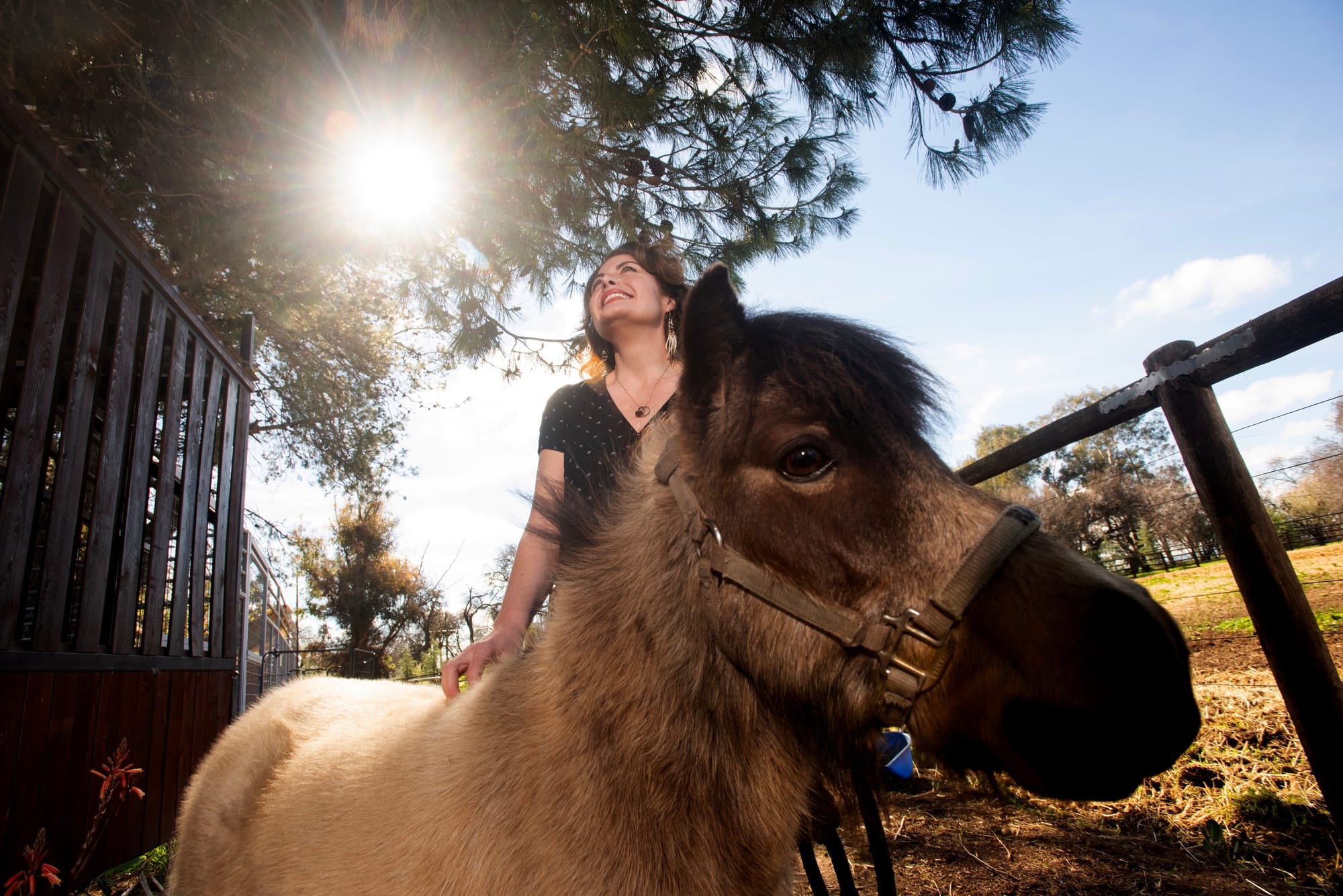 Rebecca Calisi Rodríguez and one of the study's four small experts. Photo: UC Davis.