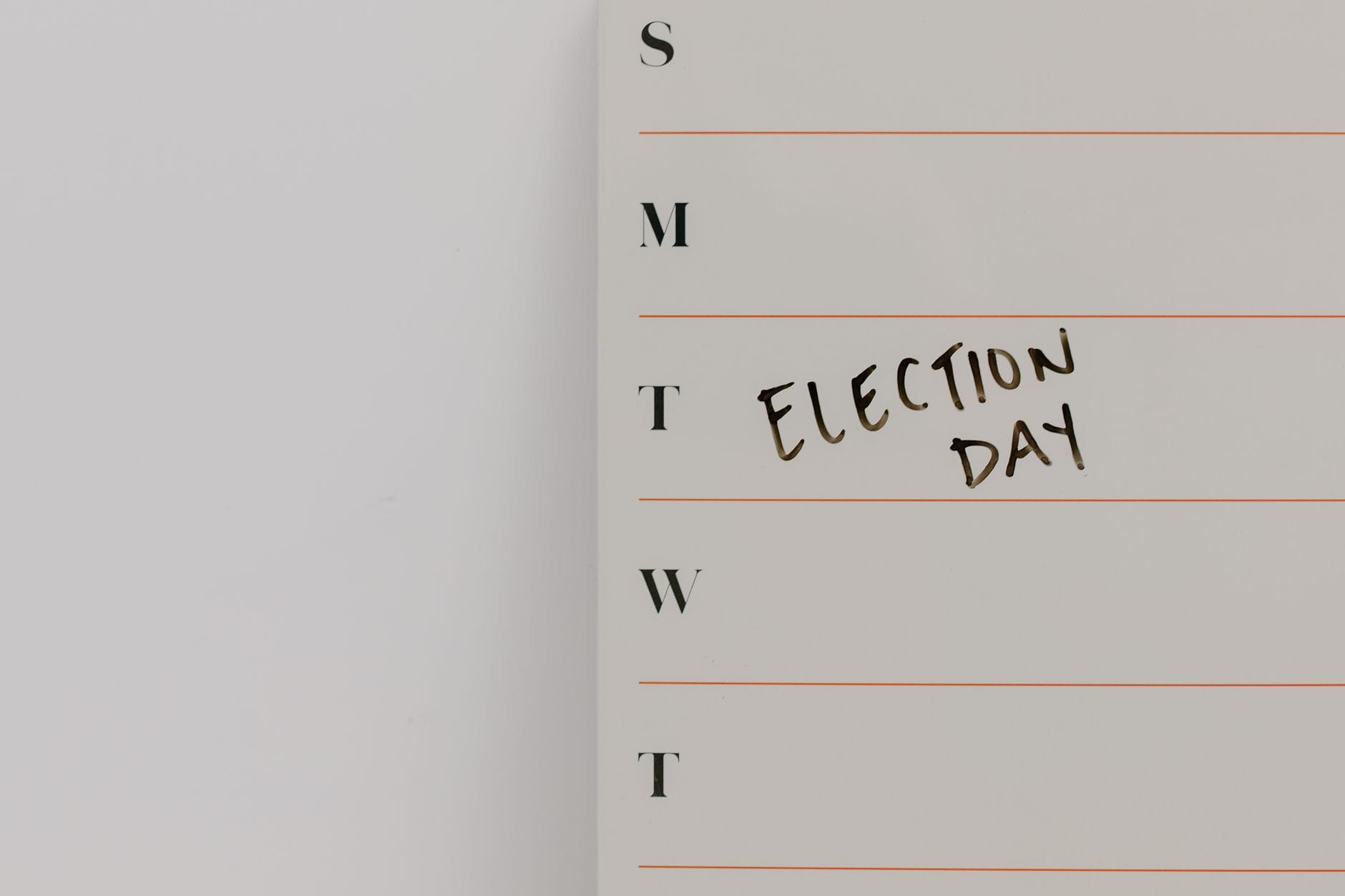 Calendar showing October through December dates