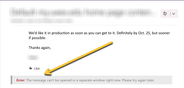 Office 365: No, you can't reply in a new window.