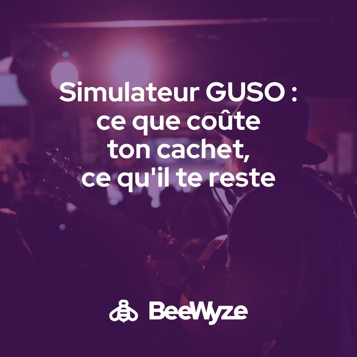 Musicien jouant dans un bar devant son public, illustration de l'article Simulateur GUSO : ce que coûte un cachet, ce qu'il te reste