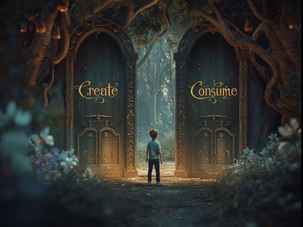 Why I Choose Creating Over Consuming in the Age of AI.
