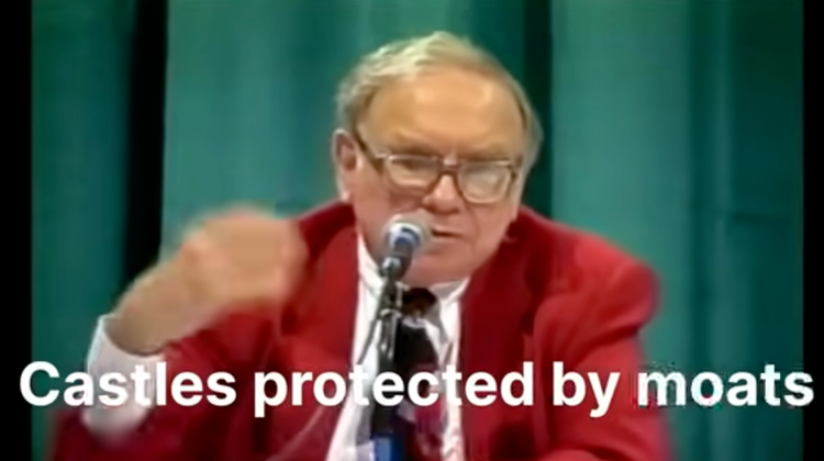 Castles protected by moats