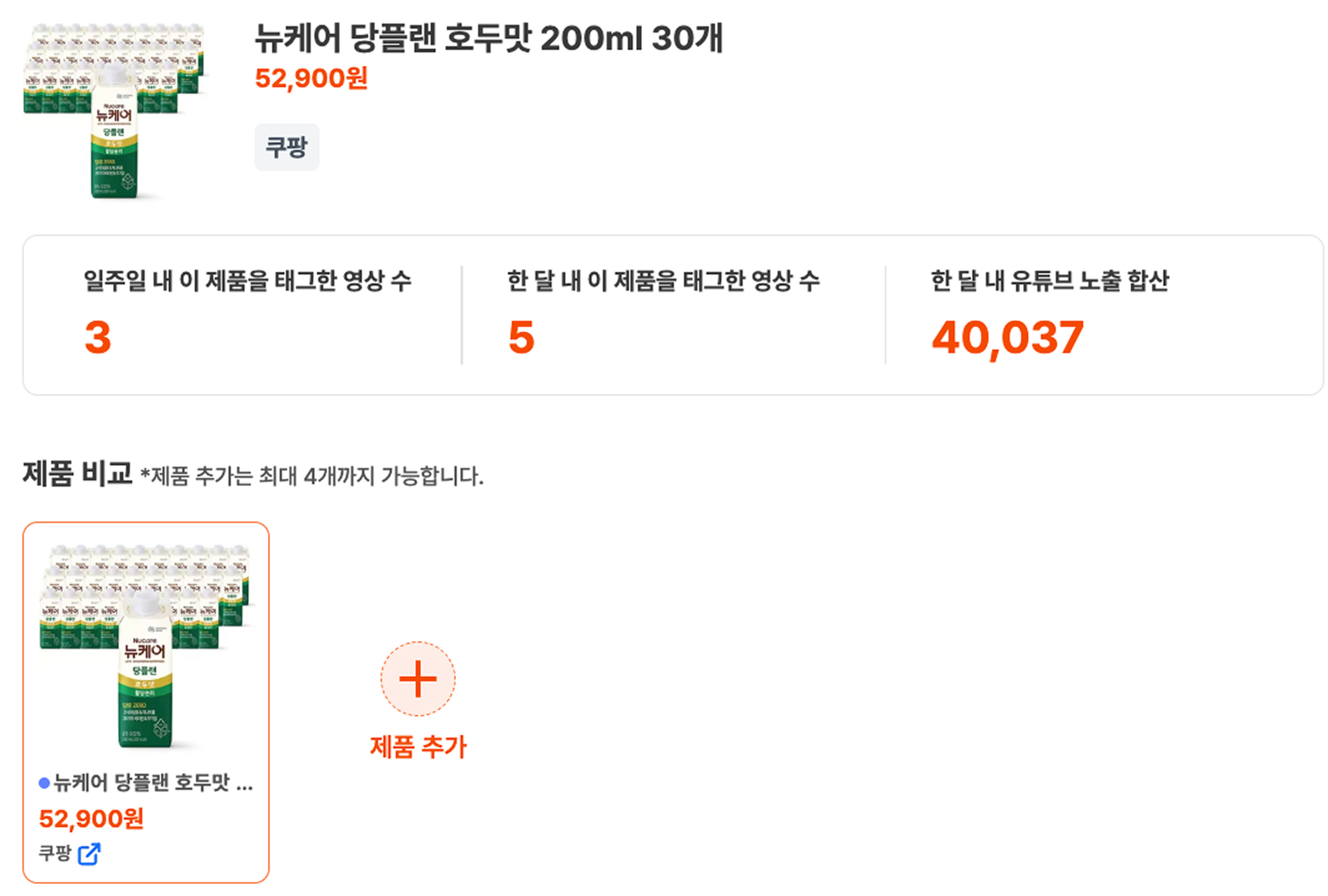 유광기 유튜브 쇼핑 분석 기능 제품 모아보기