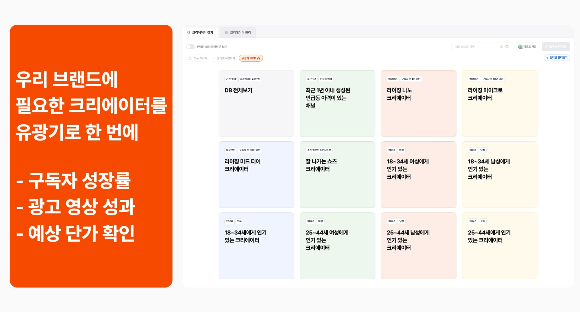 유광기 유튜브 분석 데이터