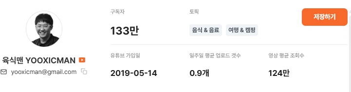 ‘유광기’ 내 ‘육식맨’ 검색 시