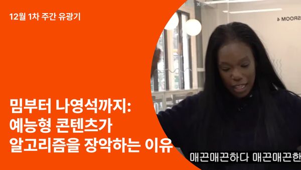 밈부터 나영석까지: 예능형 콘텐츠가 알고리즘을 장악하는 이유