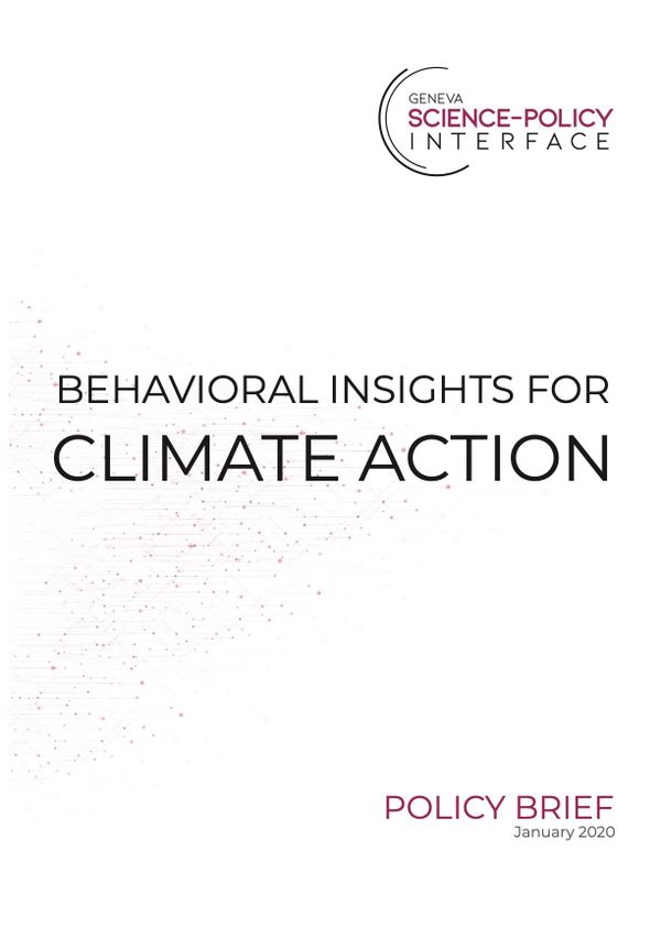 Behavioral Insights for Climate Action