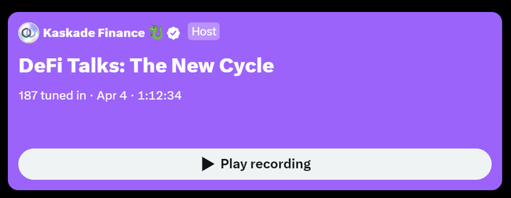 DeFi Talks : The new cycle
