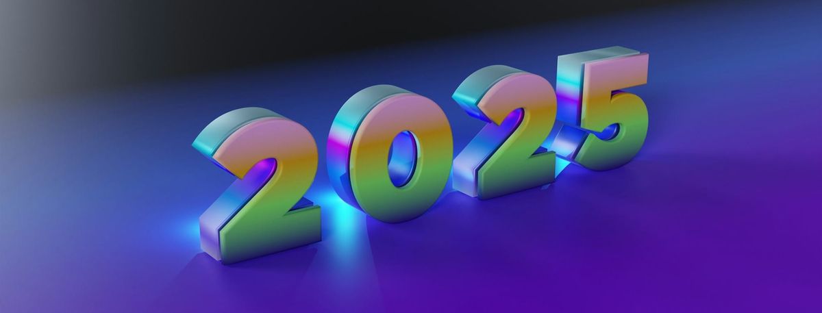 “2025” in clipart style letters. Image by BoliviaInteligente / Unsplash