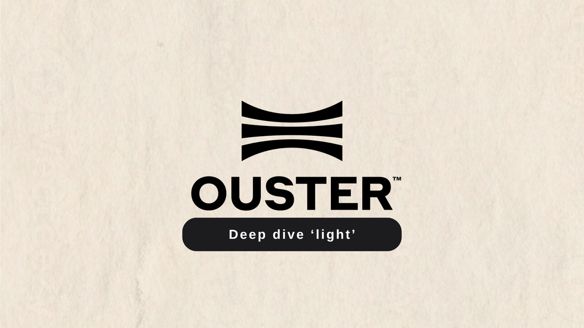 Ouster - The eyes of AI