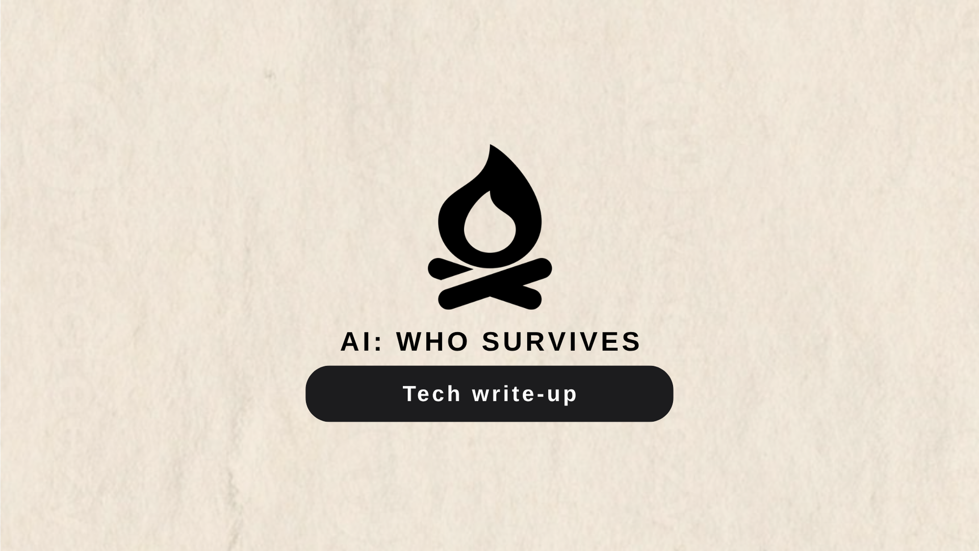 AI: it's about survival