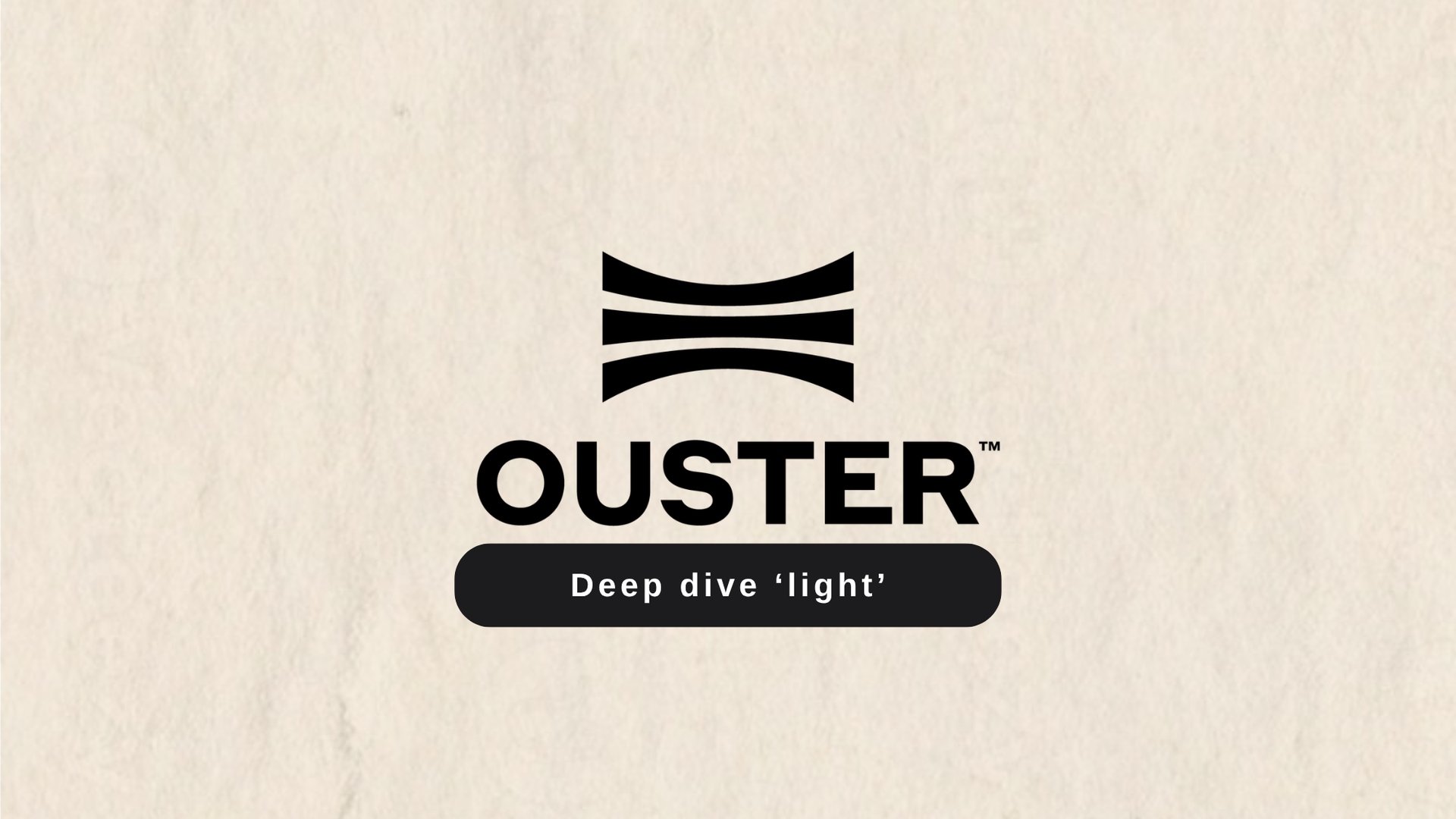 Ouster - The eyes of AI