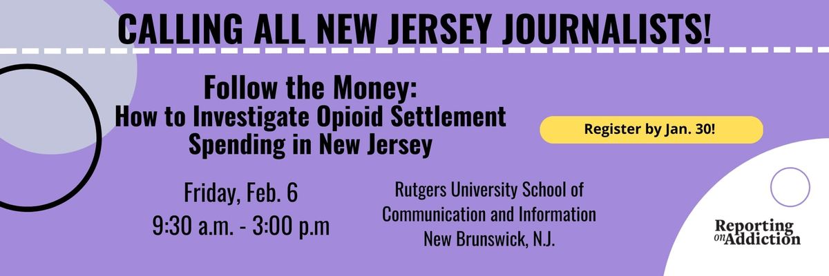 Covering New Jersey's opioid settlement funds?