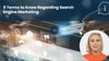 Five terms about search engine marketing