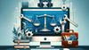 Website with Scales of Justice & Tools: Law Firm Website Care