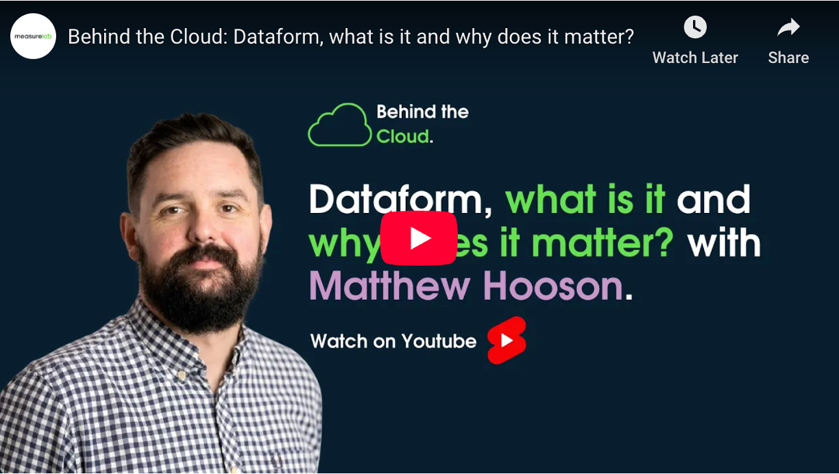 Behind the Cloud: Dataform, what is it and why does it matter?