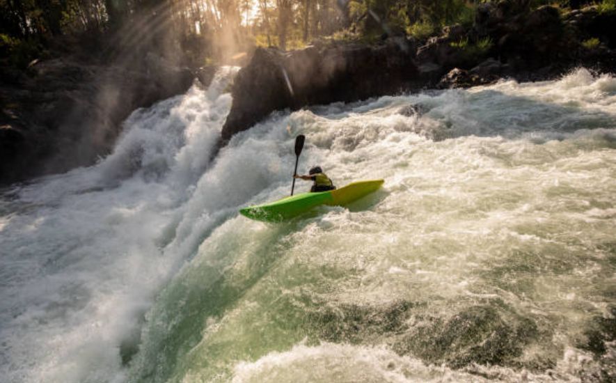 The Synchronized Launch To Get In A Kayak