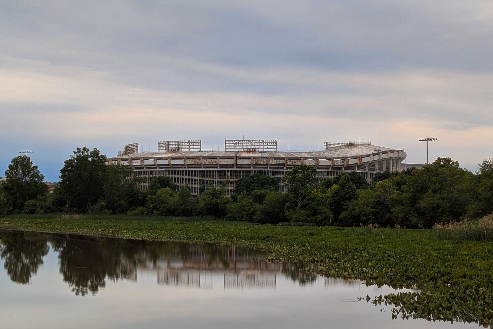 A view of RFK Stadium from Kingman Island