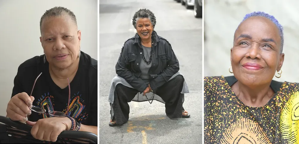 Three side-by-side portraits of Black women.