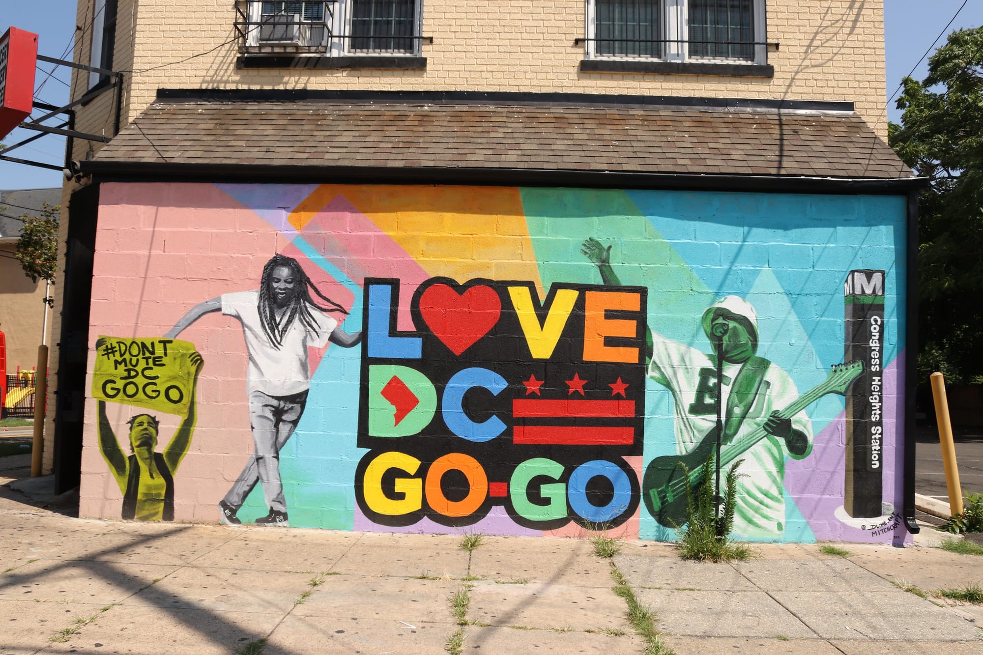 A mural that reads LOVE DC Go-Go