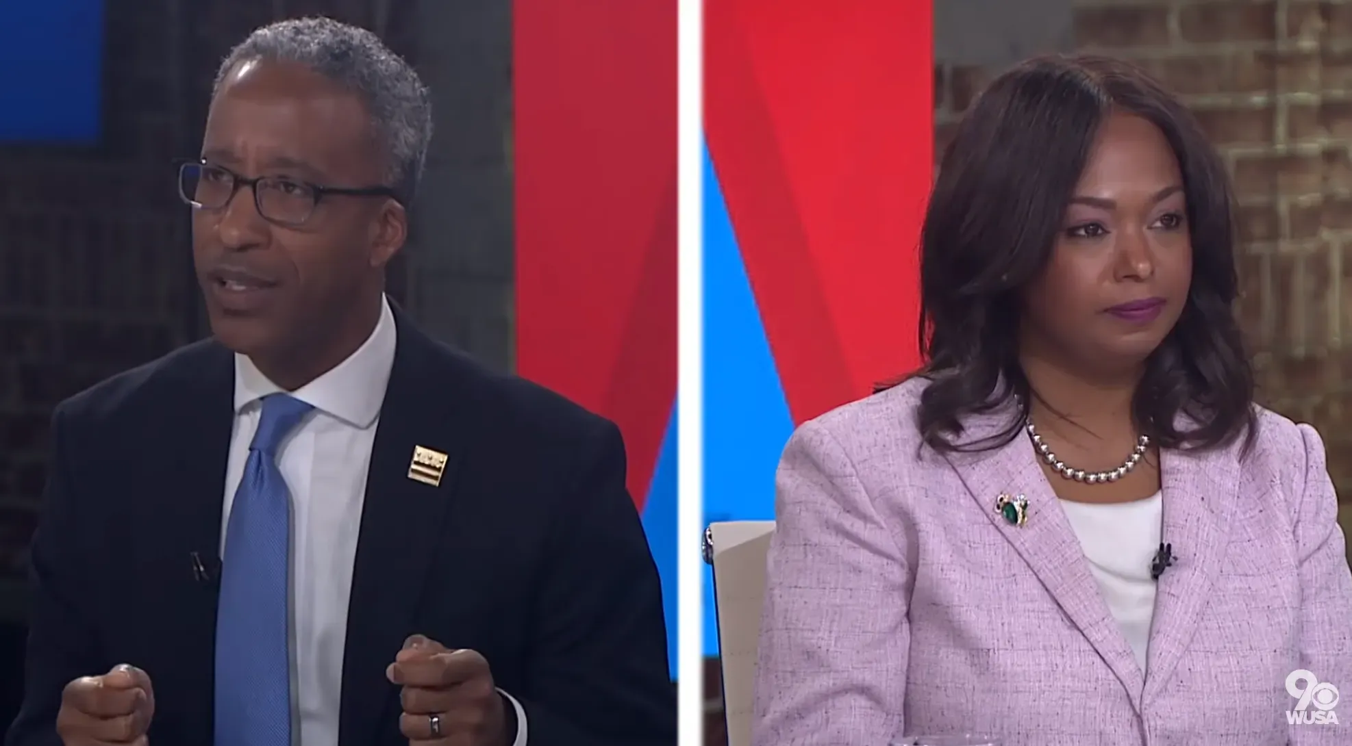 Side by side stills of Kenyan McDuffie and Janeese Lewis George