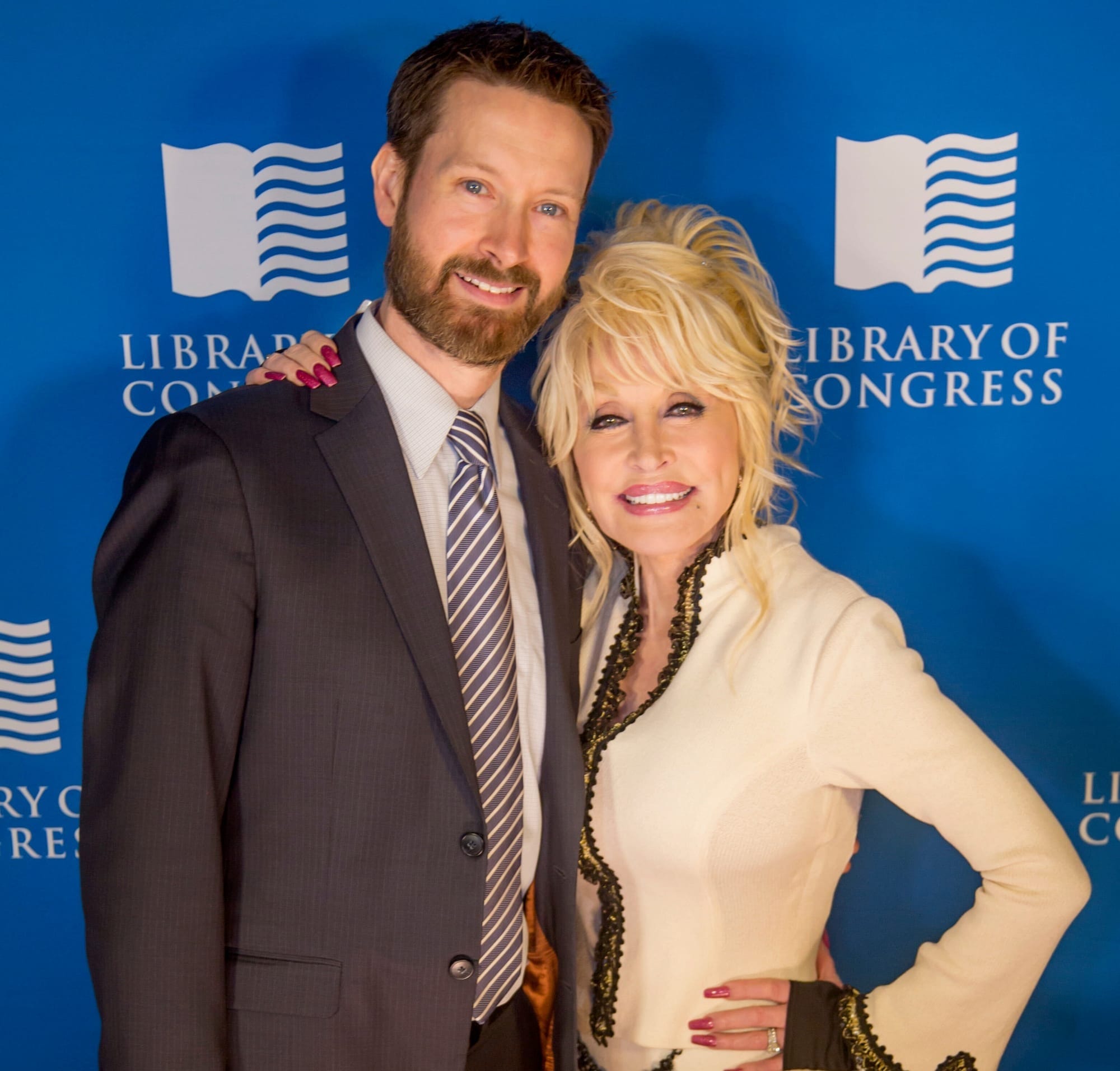 Ward 6 Councilmember Charles Allen and Dolly Parton in 2018.