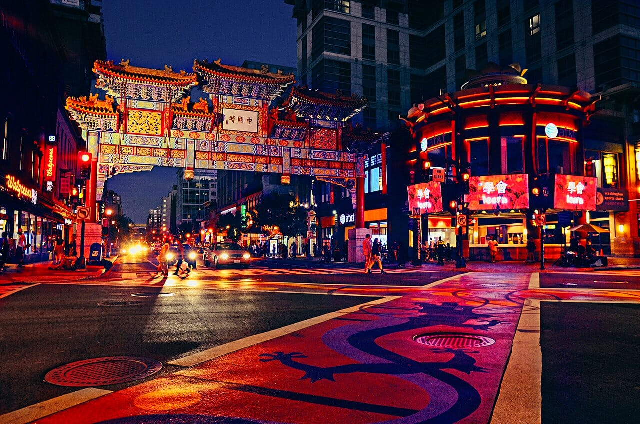 The Friendship Arch in Washington, D.C.'s Chinatown.