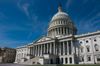 A view of the outer facade of the U.S. Capitol.