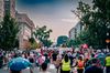 A large crowd of Free DC protesters march towards the White House on 16th Street NW in Washington, D.C.