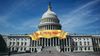 Photo showing the U.S. Capitol building, with a fake digital banner added on top of the photo that says "D.C. 'City Hall'"