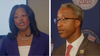 A still of Janeese Lewis George on the left and of Kenyan McDuffie on the right.