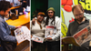 Three photos side by side of 51st readers holding our print edition. 