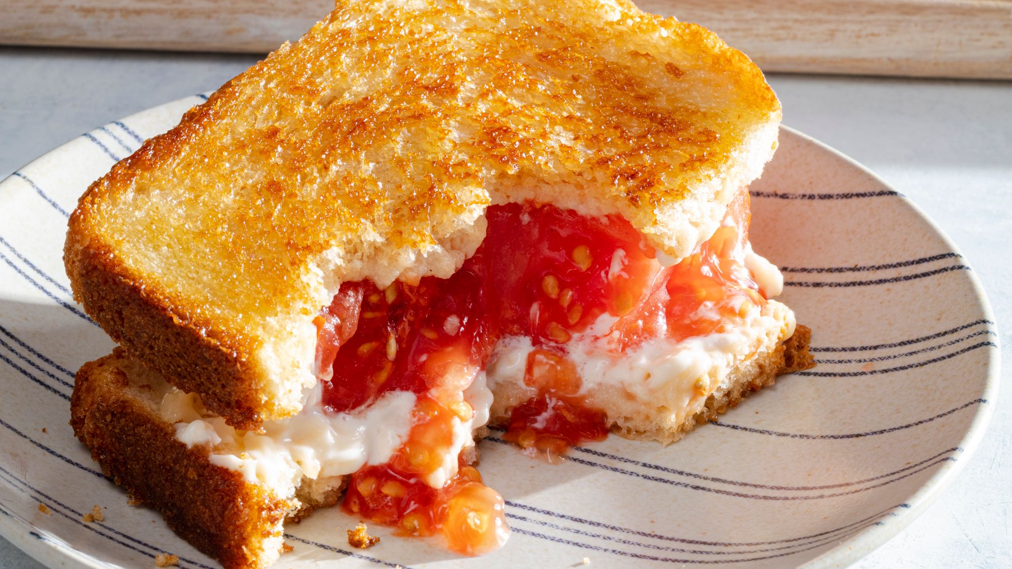 Griddled Tomato Sandwiches