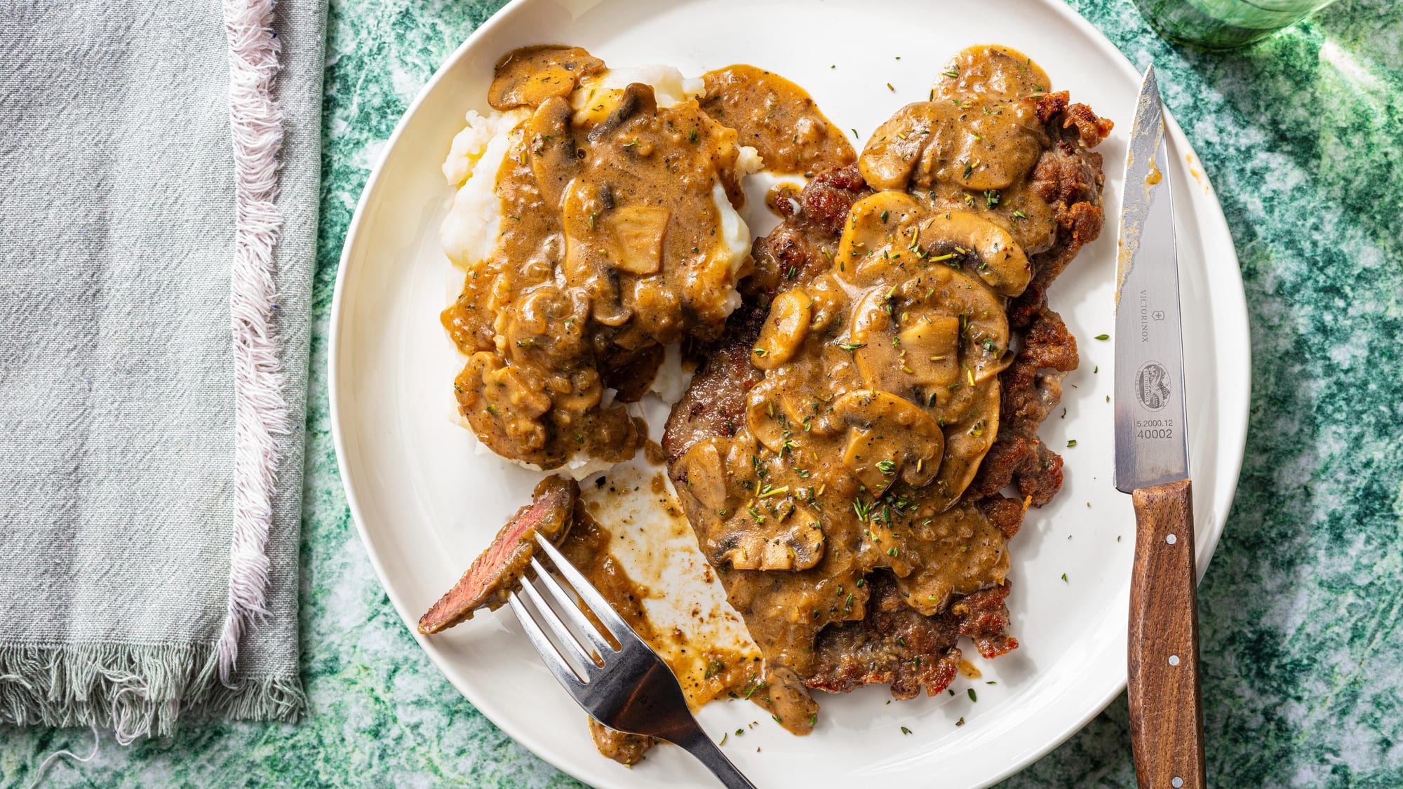 These quick-cooking steaks bring comfort and nostalgia