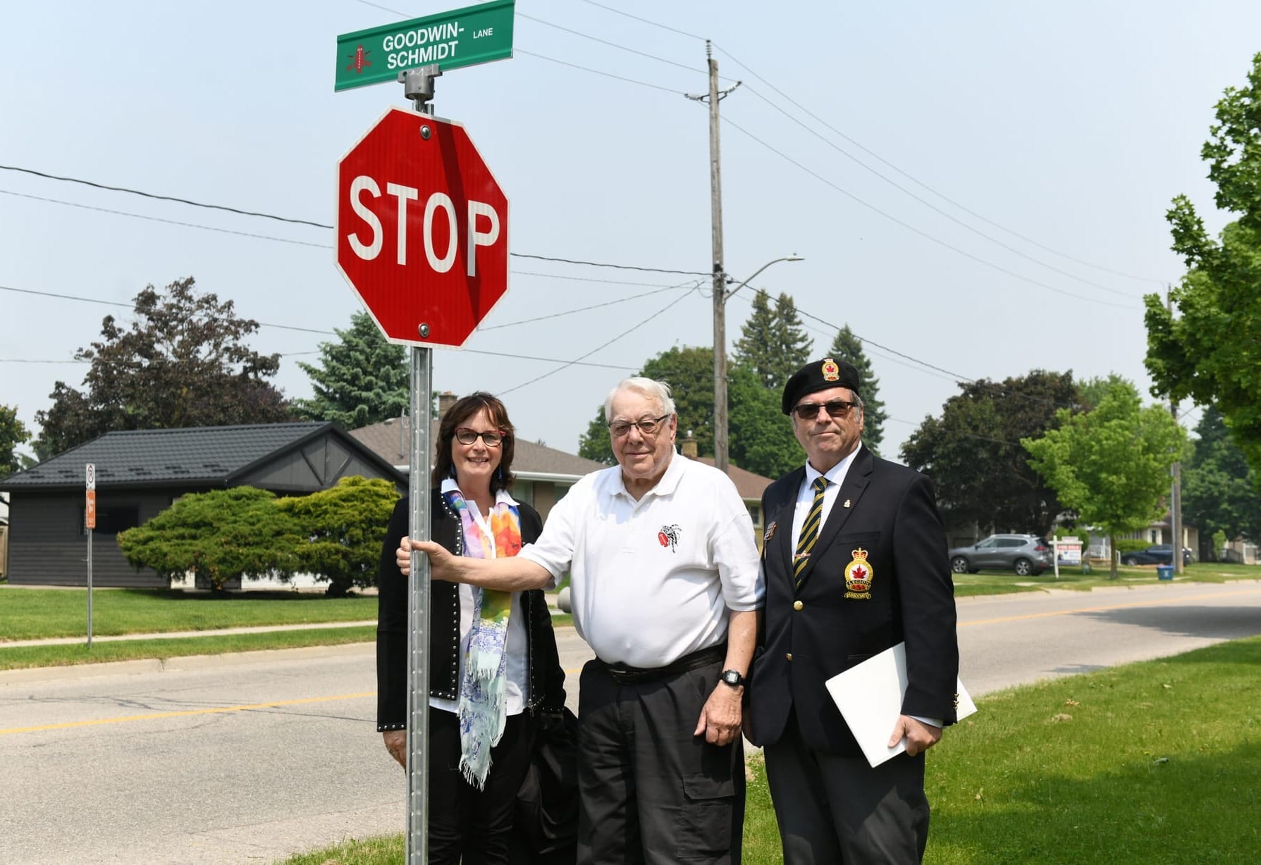 Lane sign puts a name to  local heroes