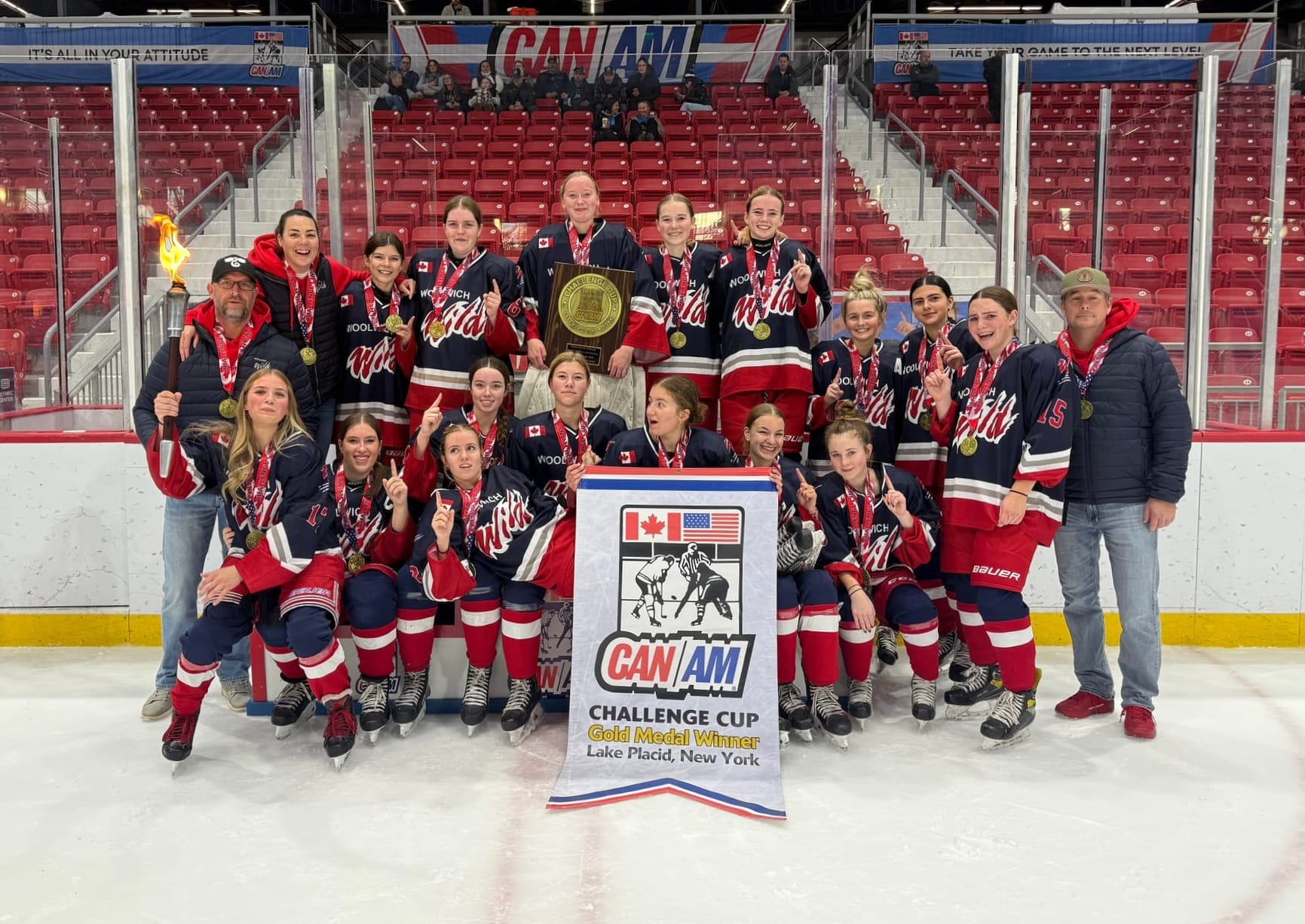 Woolwich Wild U18 team finds gold at Lake Placid tourney